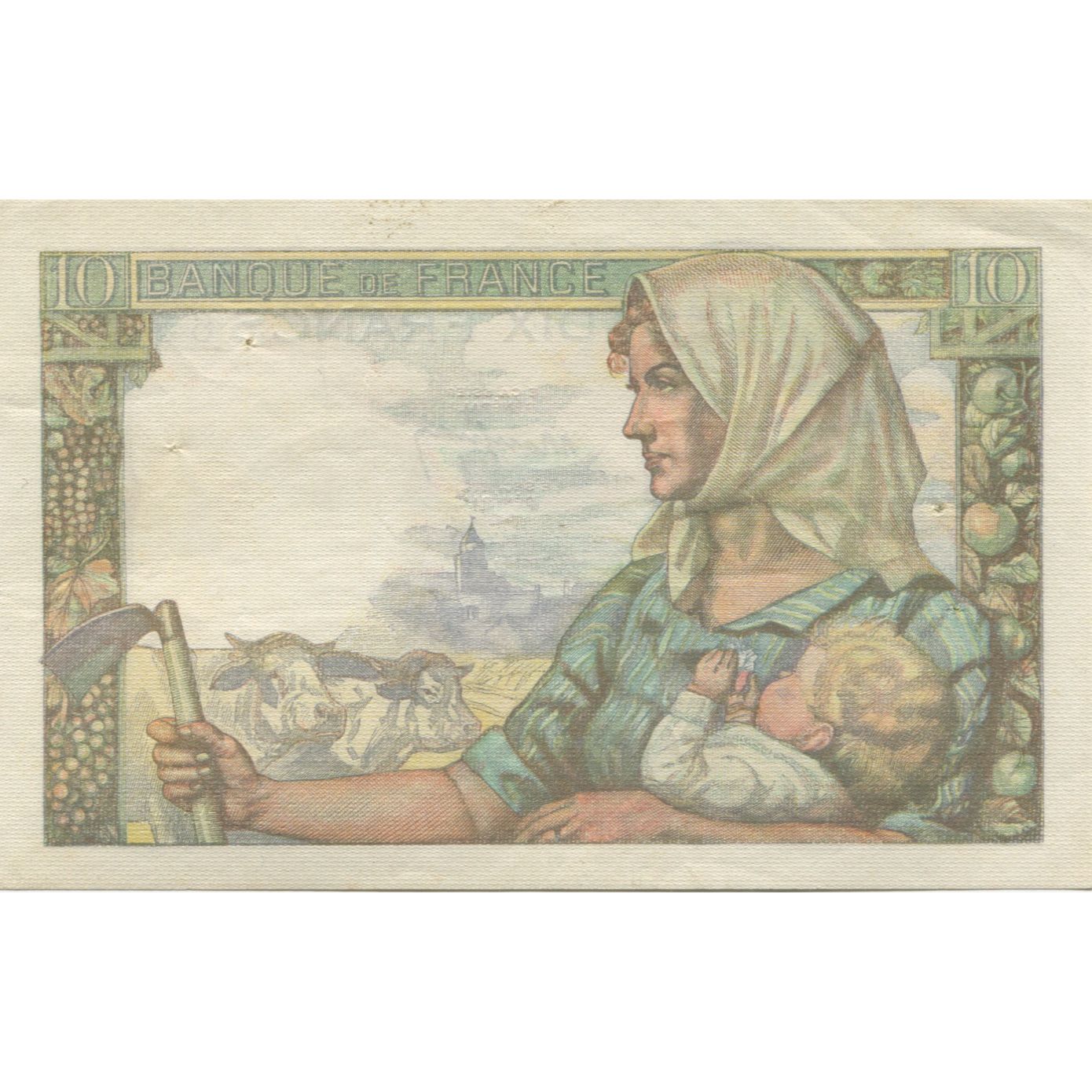 Francia, 10 Francs, Mineur, 1943, 1943-03-25, FDS, Fayette:8.8, KM:99e