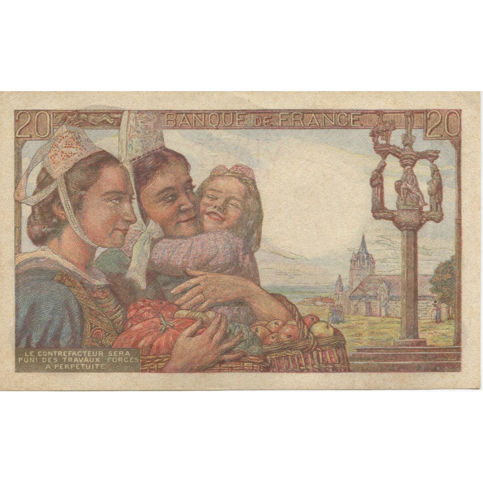 France, 20 Francs, Pêcheur, 1942, 1942-09-24, TTB, Fayette:13.3, KM:100a