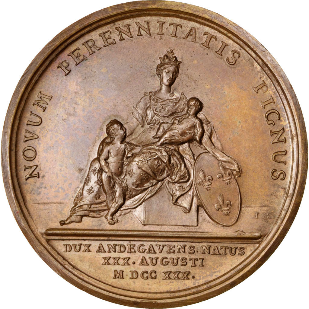 France, Medal, Louis XV, Politics, Society, War, 1730, Duvivier, AU(55-58)