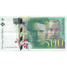 France, 500 Francs, Pierre et Marie Curie, 1994, EF(40-45), Fayette:76.1