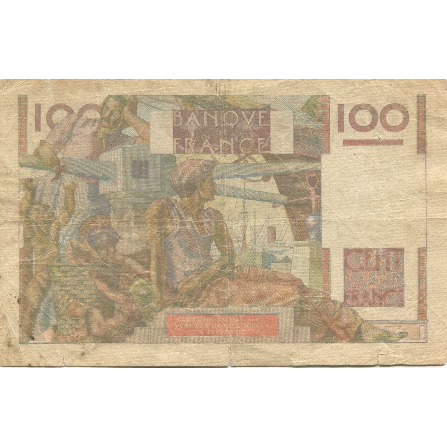 Frankrijk, 100 Francs, Jeune Paysan, 1951, D AMBRIERES, GARGAM, 1951-09-06, TB
