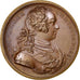 France, Medal, Louis XIV, Politics, Society, War, 1724, Duvivier, MS(60-62)