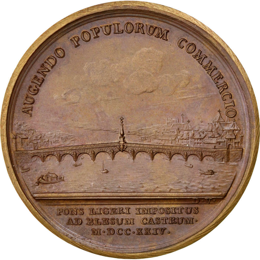 France, Medal, Louis XIV, Politics, Society, War, 1724, Duvivier, MS(60-62)
