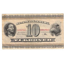 Banknote, Denmark, 10 Kroner, 1936, 1936-04-07, KM:44a, VF(20-25)