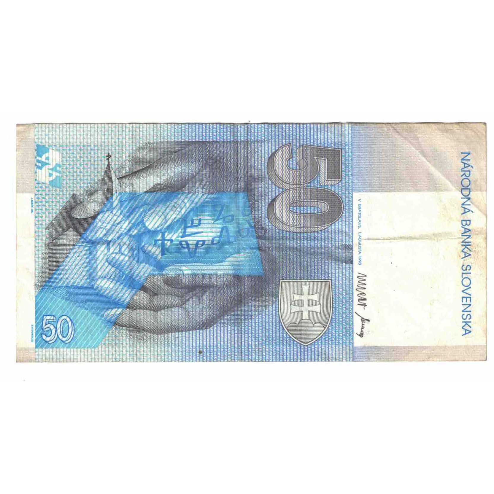 Banknote, Slovakia, 50 Korun, 1993, 1993-08-01, KM:21d, VF(20-25)