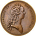 Francia, Medal, Louis XV, Politics, Society, War, 1729, Duvivier, EBC, Bronce