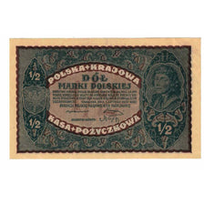 Banknote, Poland, 1/2 Marki, 1920, 1920-02-07, KM:30, UNC(60-62)