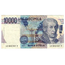 Geldschein, Italien, 10,000 Lire, KM:112b, VZ