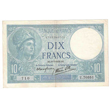 Francja, 10 Francs, 1939, U.70, EF(40-45), Fayette:07.04, KM:84