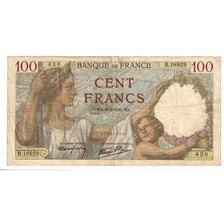 Francja, 100 Francs, Sully, 1941, B.18929, EF(40-45), Fayette:26.46, KM:94