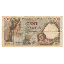 France, 100 Francs, Sully, 1939, V.4707, VF(20-25), Fayette:26.16, KM:94