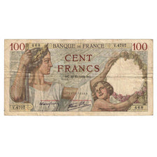 França, 100 Francs, Sully, 1939, V.4707, VF(20-25), Fayette:26.16, KM:94