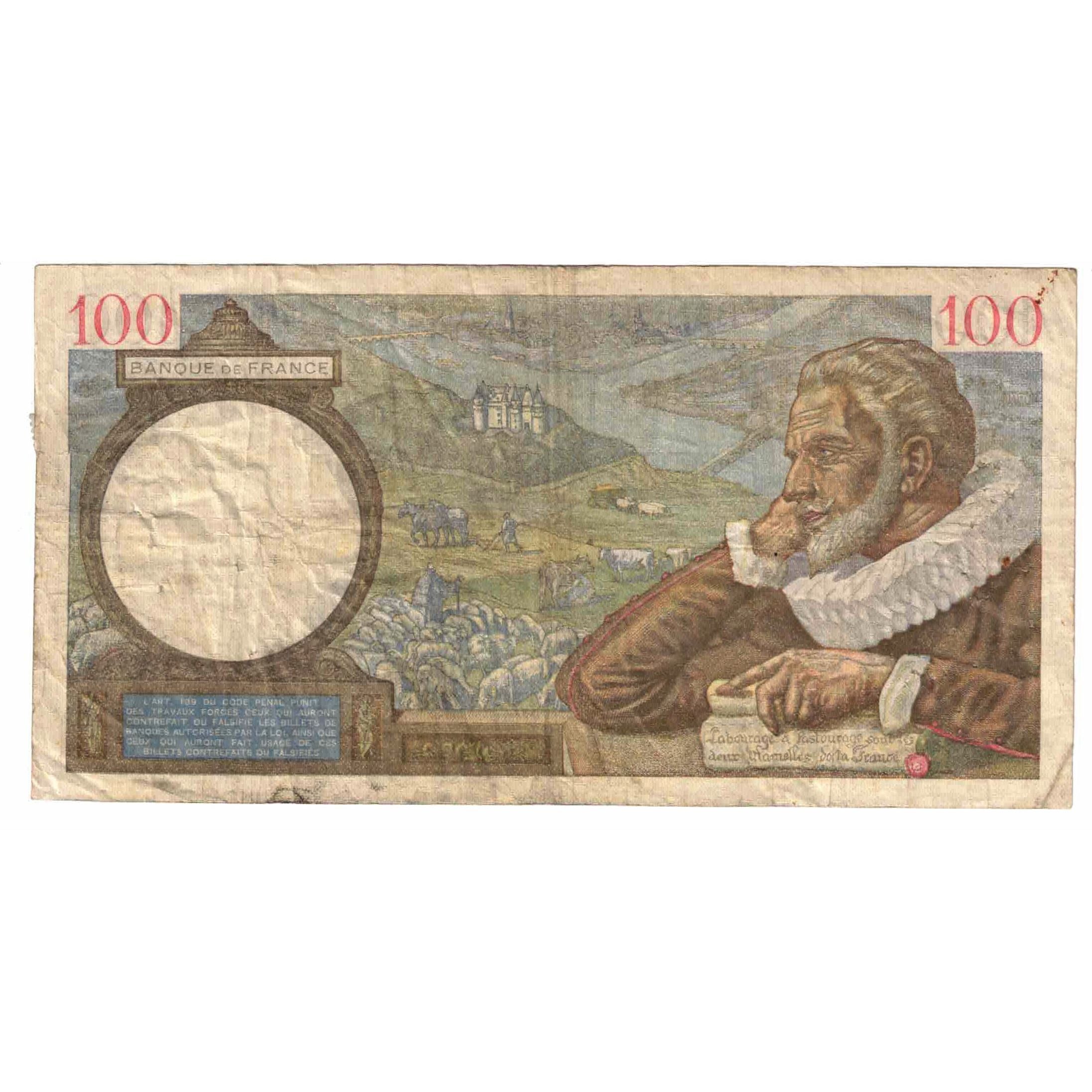 Francia, 100 Francs, Sully, 1939, B.1544, MC, Fayette:26.7, KM:94