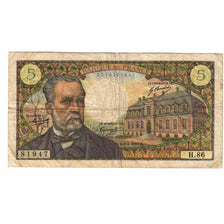 France, 5 Francs, Pasteur, 1969, H.86, TB, Fayette:61.9, KM:146b
