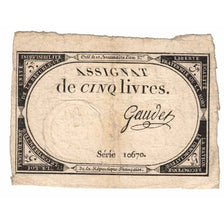 Frankrijk, 5 Livres, Série 10670, TB+, Fayette:ass46a, KM:A57