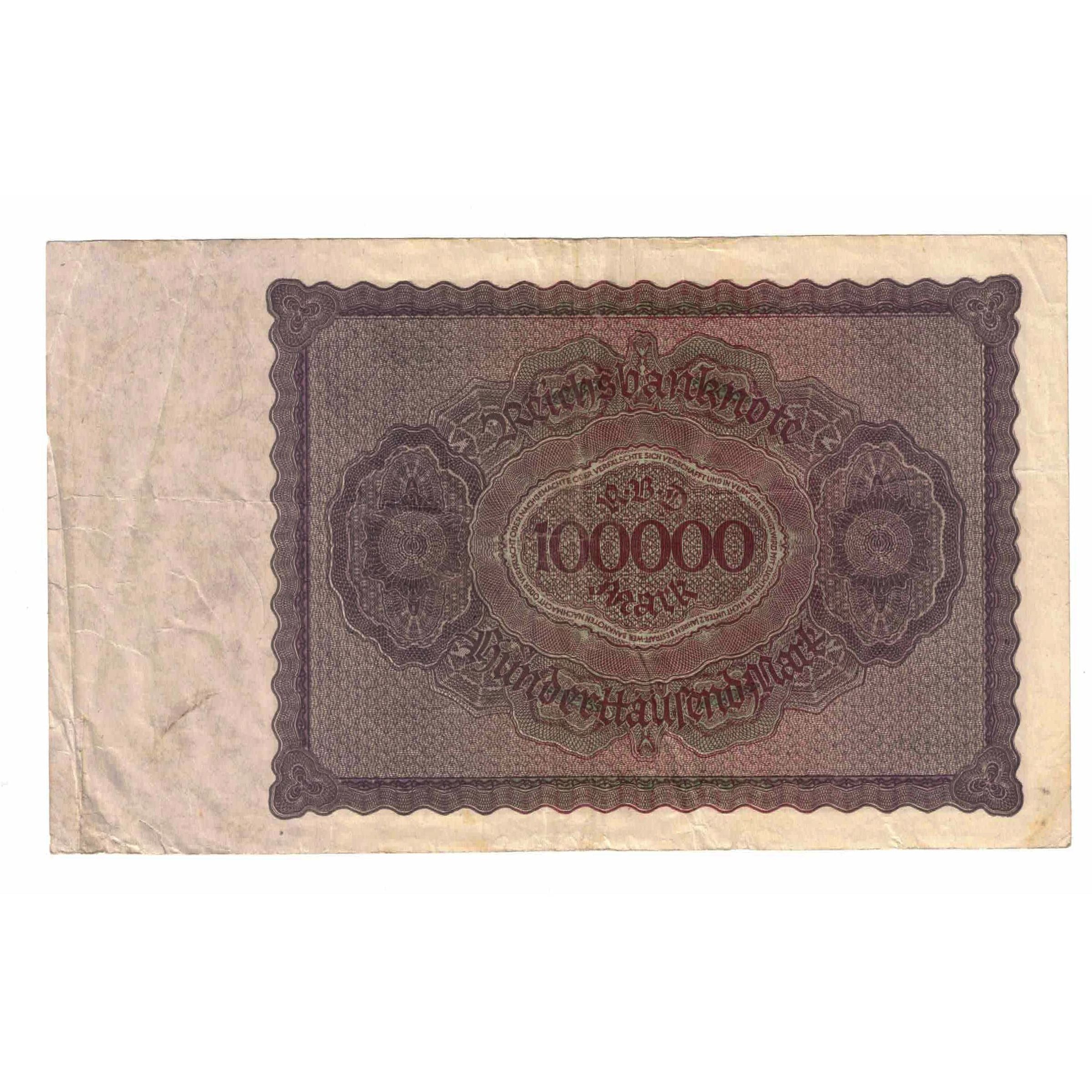 Banknote, Germany, 100,000 Mark, 1923, 1923-02-01, KM:83a, AU(55-58)