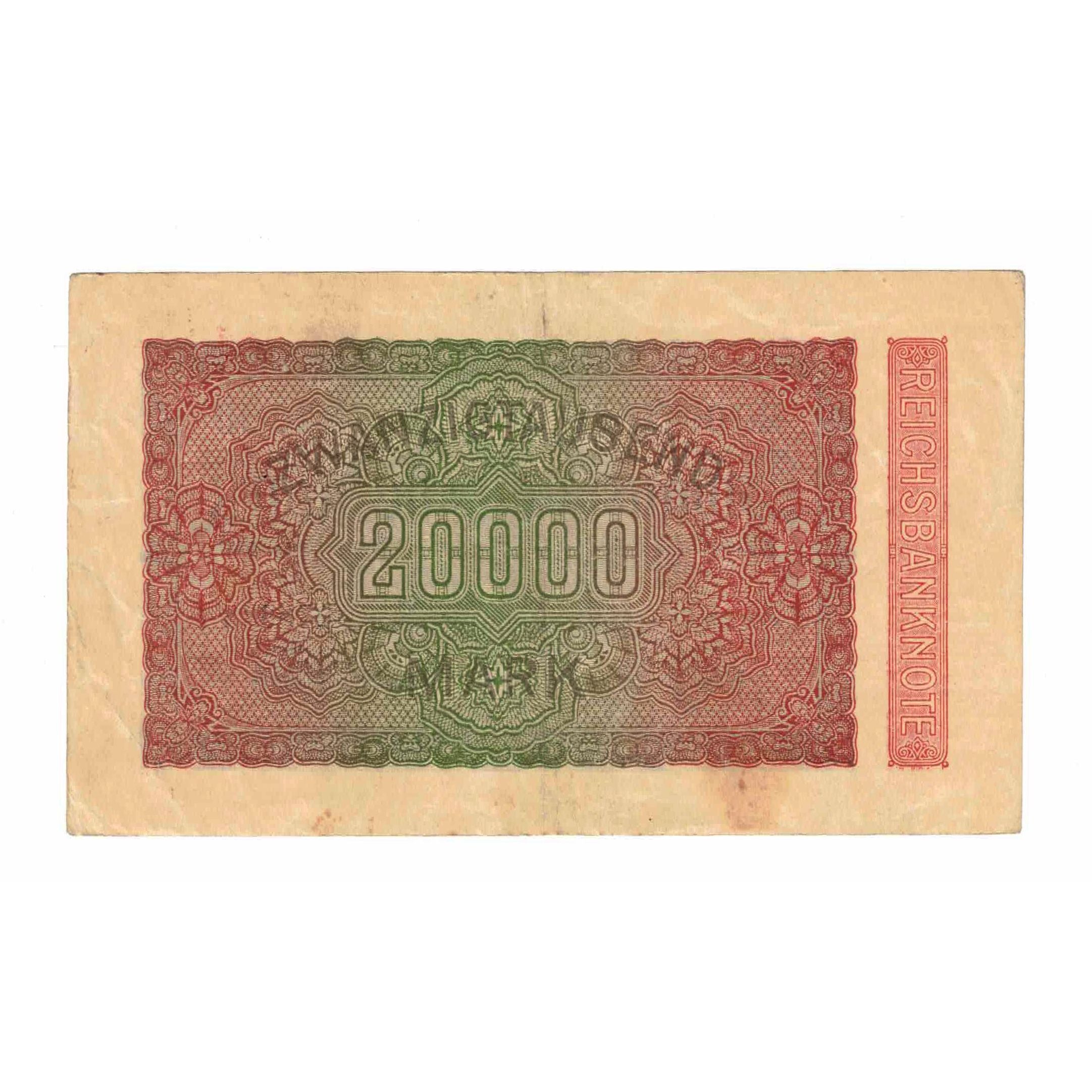 Banknote, Germany, 20,000 Mark, 1923, 1923-07-01, KM:85b, AU(55-58)
