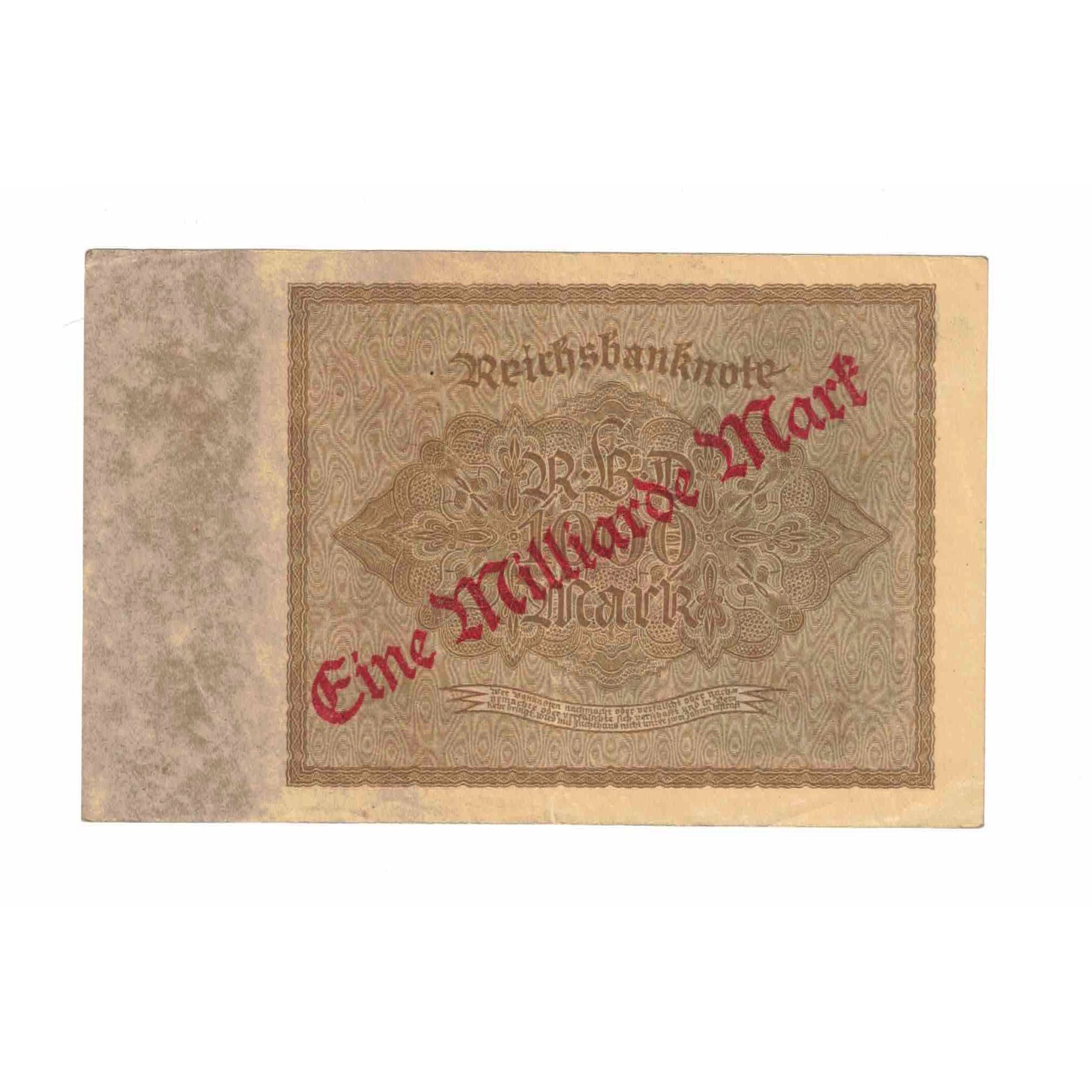 Banknote, Germany, 1 Milliarde Mark on 1000 Mark, 1922, 1922-12-15, KM:113a