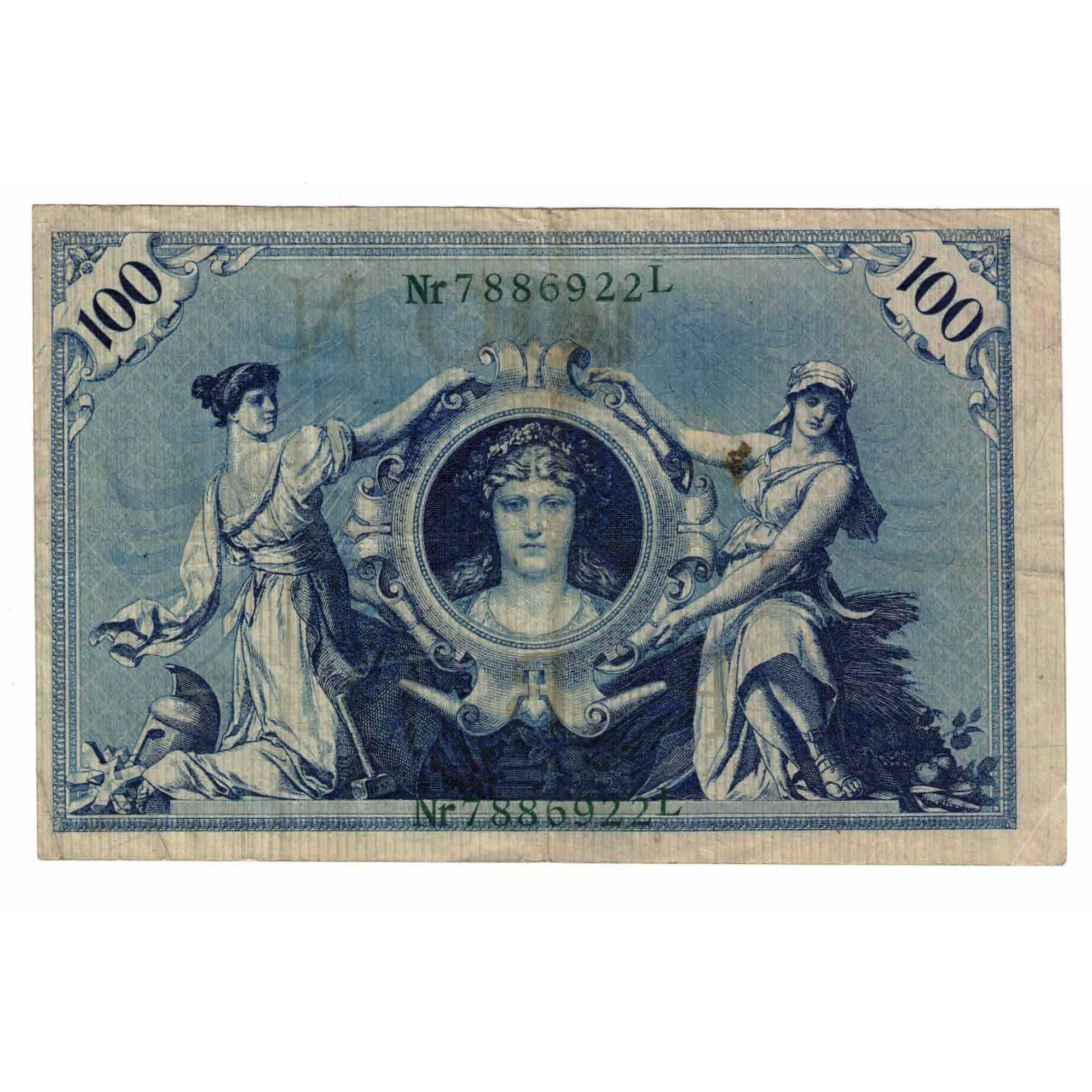 Banknote, Germany, 100 Mark, 1908, 1908-02-07, KM:34, EF(40-45)