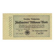 Banknot, Niemcy, 500 Millionen Mark, 1923, 1923-10-10, KM:S1019, UNC(65-70)