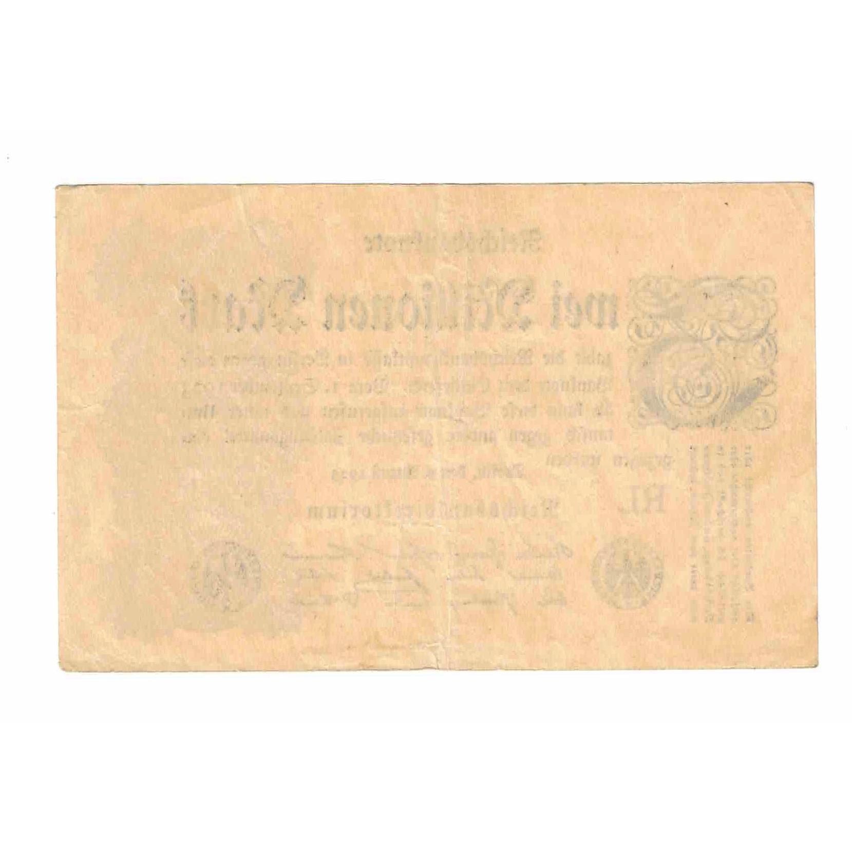 Billet, Allemagne, 2 Millionen Mark, 1923, 1923-08-09, KM:104a, SUP