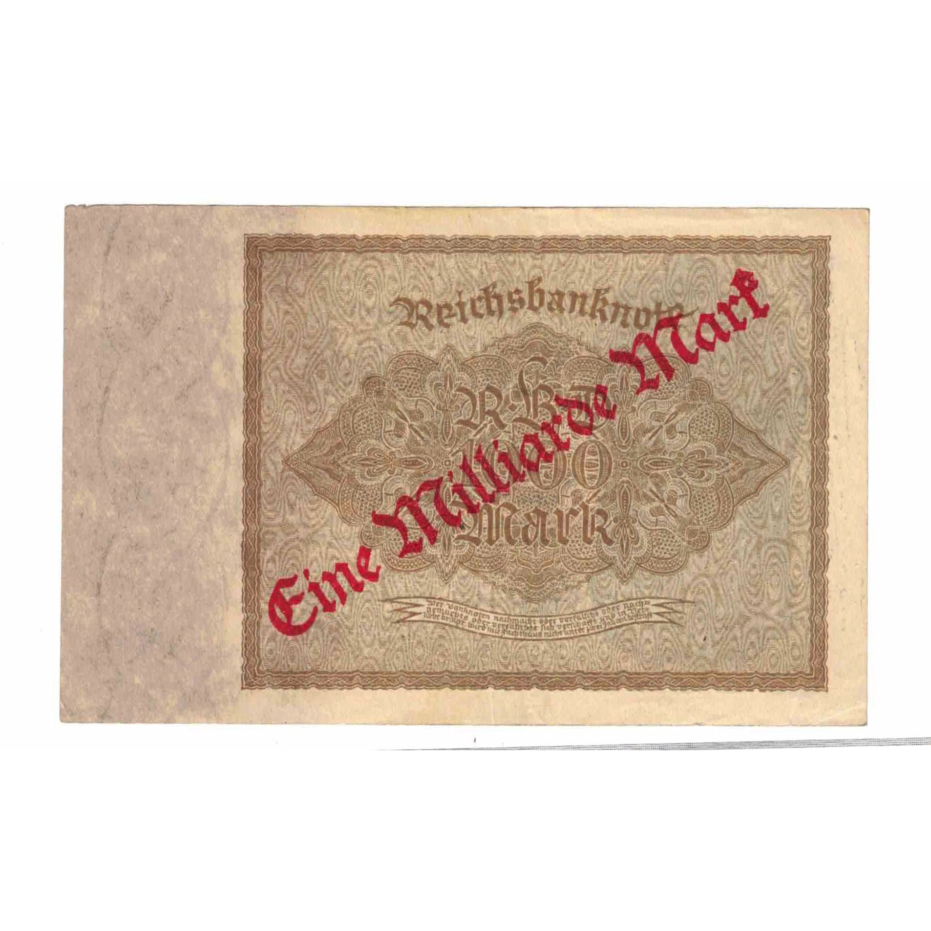 Banconote, Germania, 1 Milliarde Mark on 1000 Mark, 1922, 1922-12-15, KM:113a