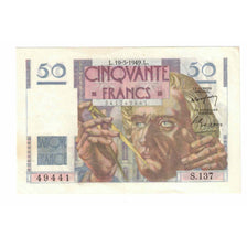 France, 50 Francs, Le Verrier, 1949, S.137, AU(55-58), Fayette:20.12, KM:127b