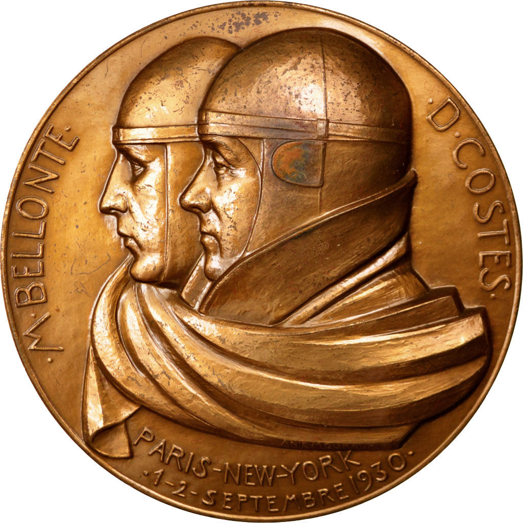 FRANCE, Aviation, French Third Republic, Medal, 1978, AU(55-58), Bronze, 68,...