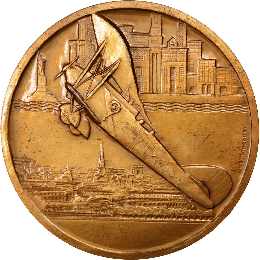 FRANCE, Aviation, French Third Republic, Medal, 1978, AU(55-58), Bronze, 68,...
