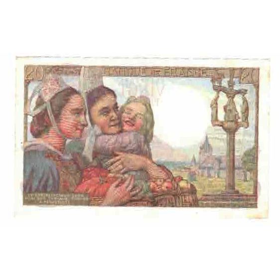 Francia, 20 Francs, Pêcheur, 1945, S.141, SPL-, Fayette:13.10, KM:100b