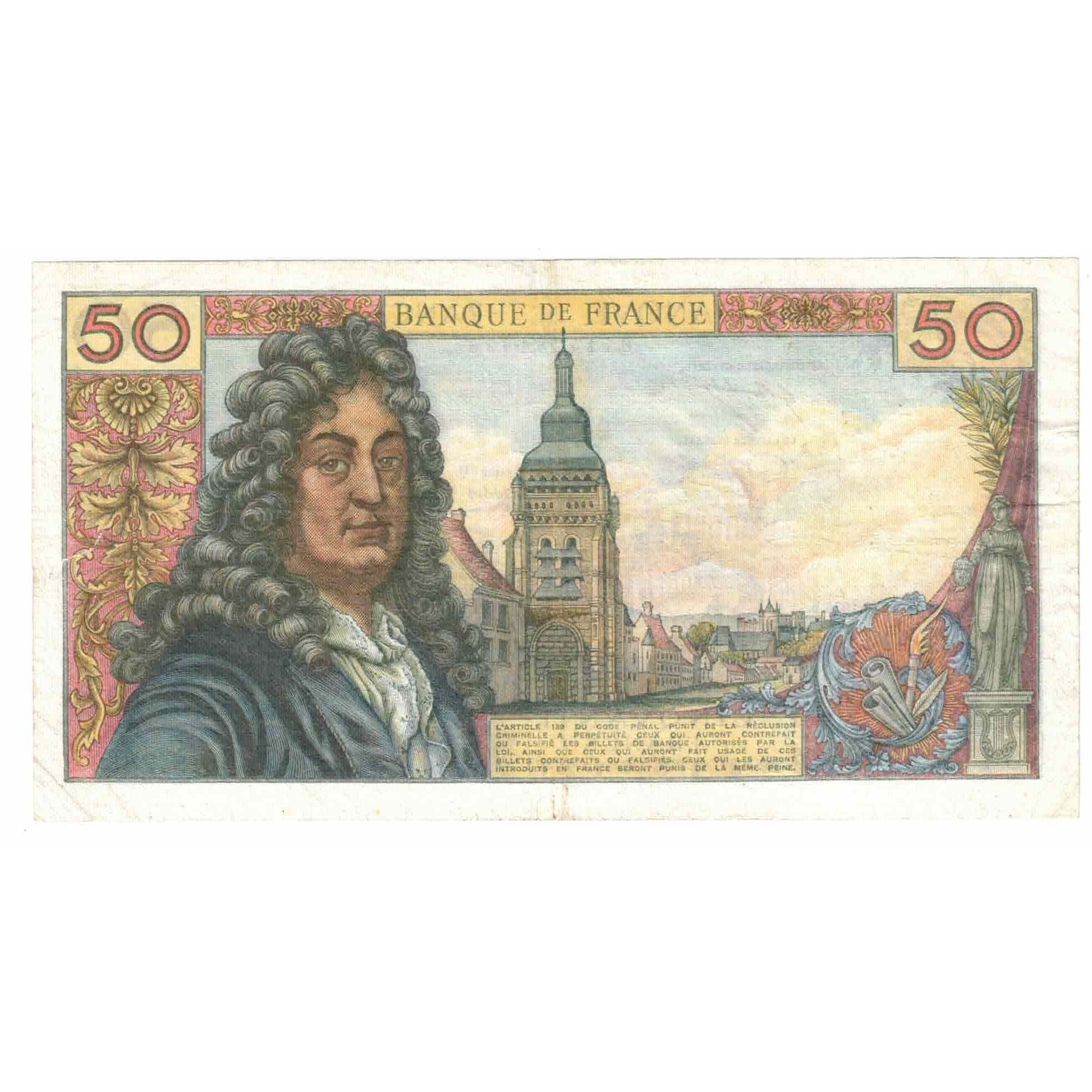 Frankreich, 50 Francs, Racine, 1976, S.286, SS+, Fayette:64.32, KM:148f
