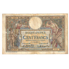 France, 100 Francs, Luc Olivier Merson, 1923, X.9567, VG(8-10), Fayette:23.16