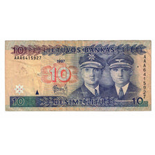 Nota, Lituânia, 10 Litu, 1997, Undated (1997), KM:59, EF(40-45)