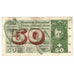 Banknot, Szwajcaria, 50 Franken, 1972, 1972-01-24, KM:48l, VF(30-35)