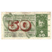 Billete, 50 Franken, 1972, Suiza, 1972-01-24, KM:48l, BC+
