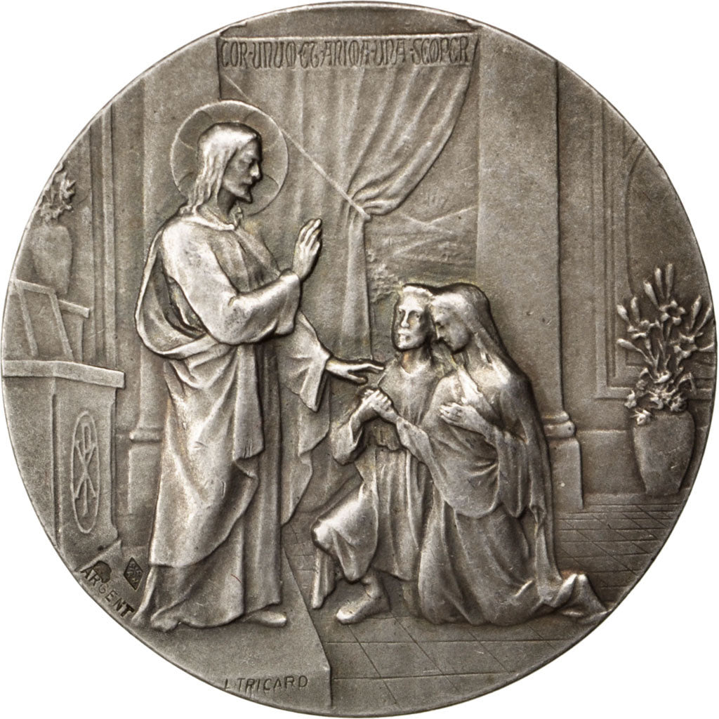 FRANCE, Religions & beliefs, French Third Republic, Medal, AU(55-58), Silver,...