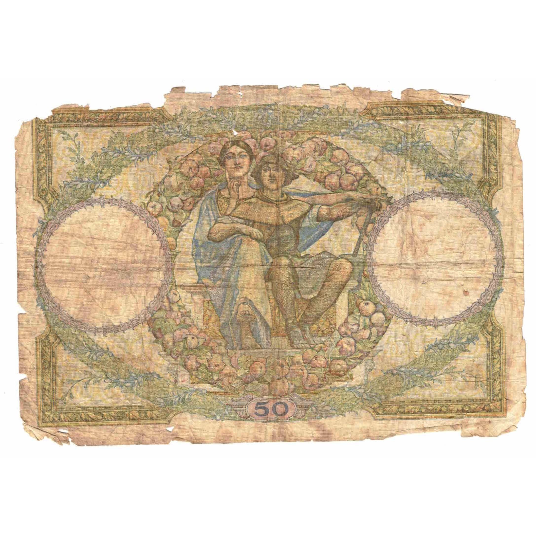 Francia, 50 Francs, Luc Olivier Merson, 1933, L.13712, D, Fayette:16.4, KM:80b