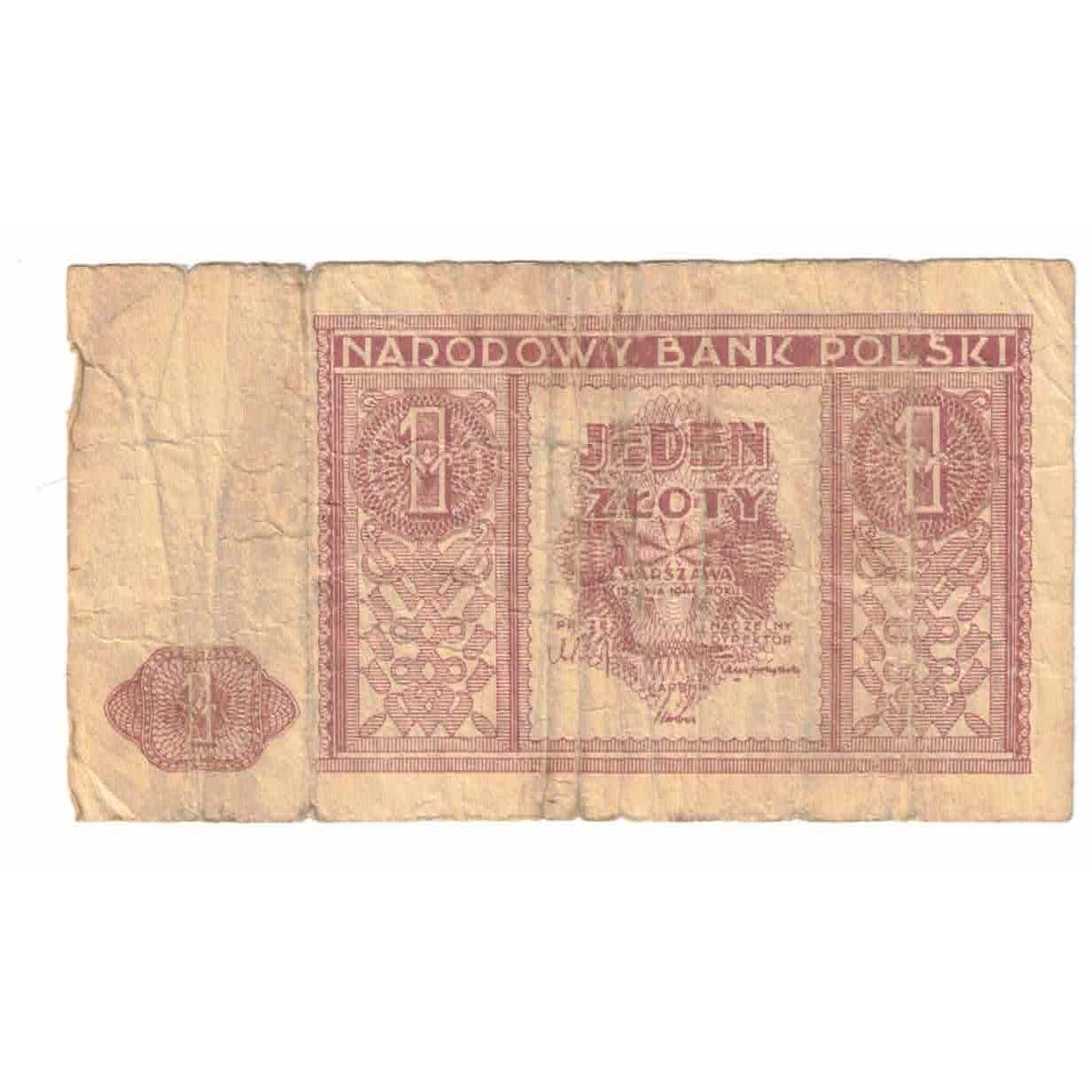 Billet, Pologne, 1 Zloty, 1946, 1946-05-15, KM:123, TB