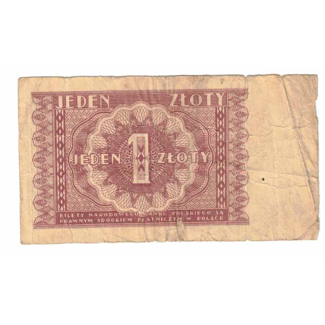Billet, Pologne, 1 Zloty, 1946, 1946-05-15, KM:123, TB