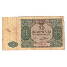Banknote, Poland, 20 Zlotych, 1946, 1946-05-15, KM:127, VG(8-10)