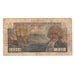 Banconote, Guinea francese, 5 Francs, KM:19a, MB