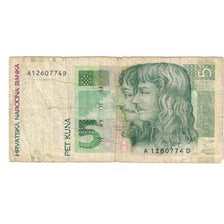 Banknote, Croatia, 5 Kuna, 2001, 2001-10-07, KM:37, VF(20-25)