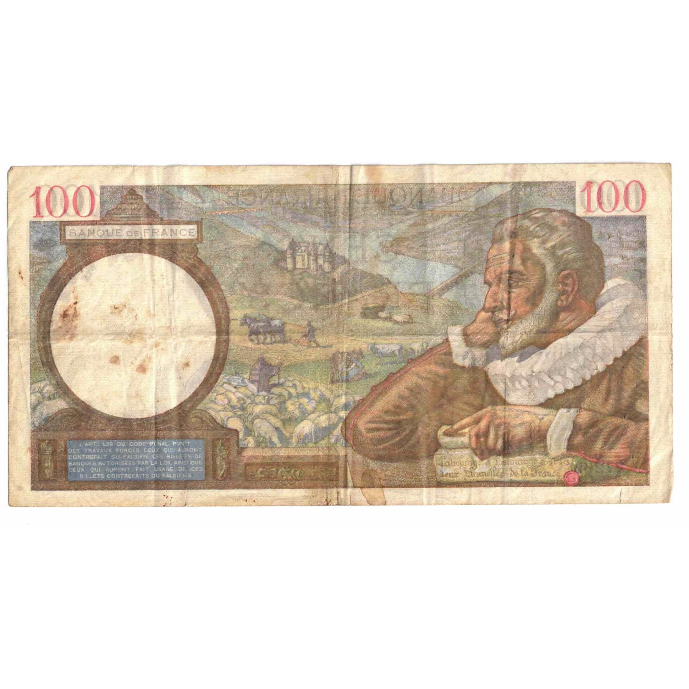 Frankreich, 100 Francs, Sully, 1941, Y.27269, S, Fayette:26.63, KM:94