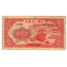 Banknote, China, 100 Yüan, 1949, Undated (1949), KM:831, VG(8-10)