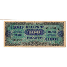 Francja, 100 Francs, Flag/France, 1944, SÉRIE 1944, EF(40-45), Fayette:VF20.1