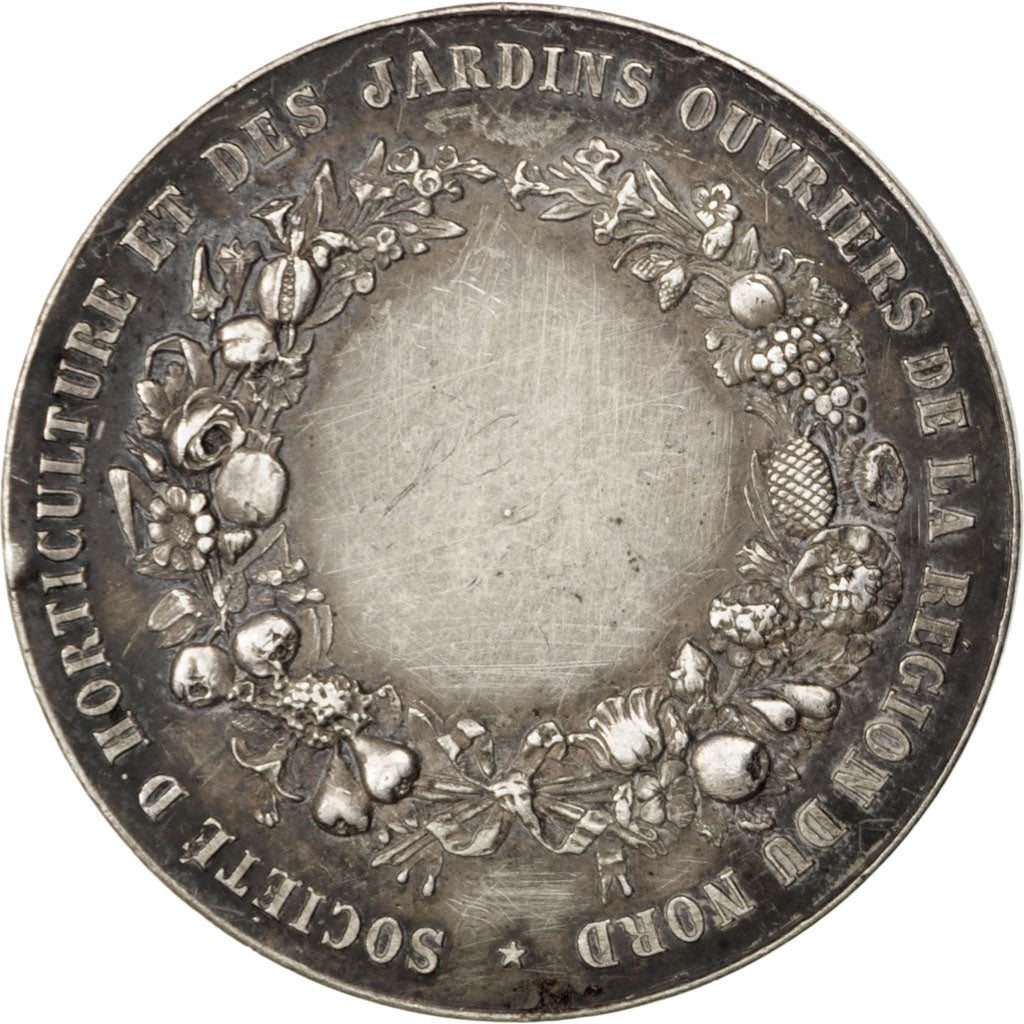France, Medal, French Third Republic, Flora, Vernon, AU(50-53), Silver