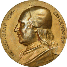 Allemagne, Médaille, Nikolaus Ludwig von Zinzendorf, Religions & beliefs, 1922