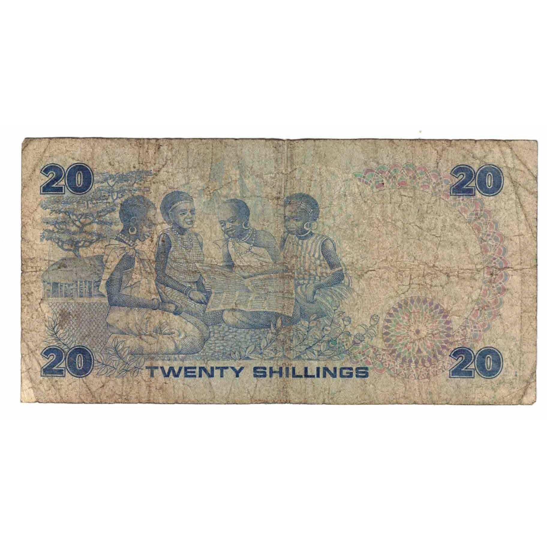 Billet, Kenya, 20 Shillings, 1987, 1987-07-01, KM:21f, B