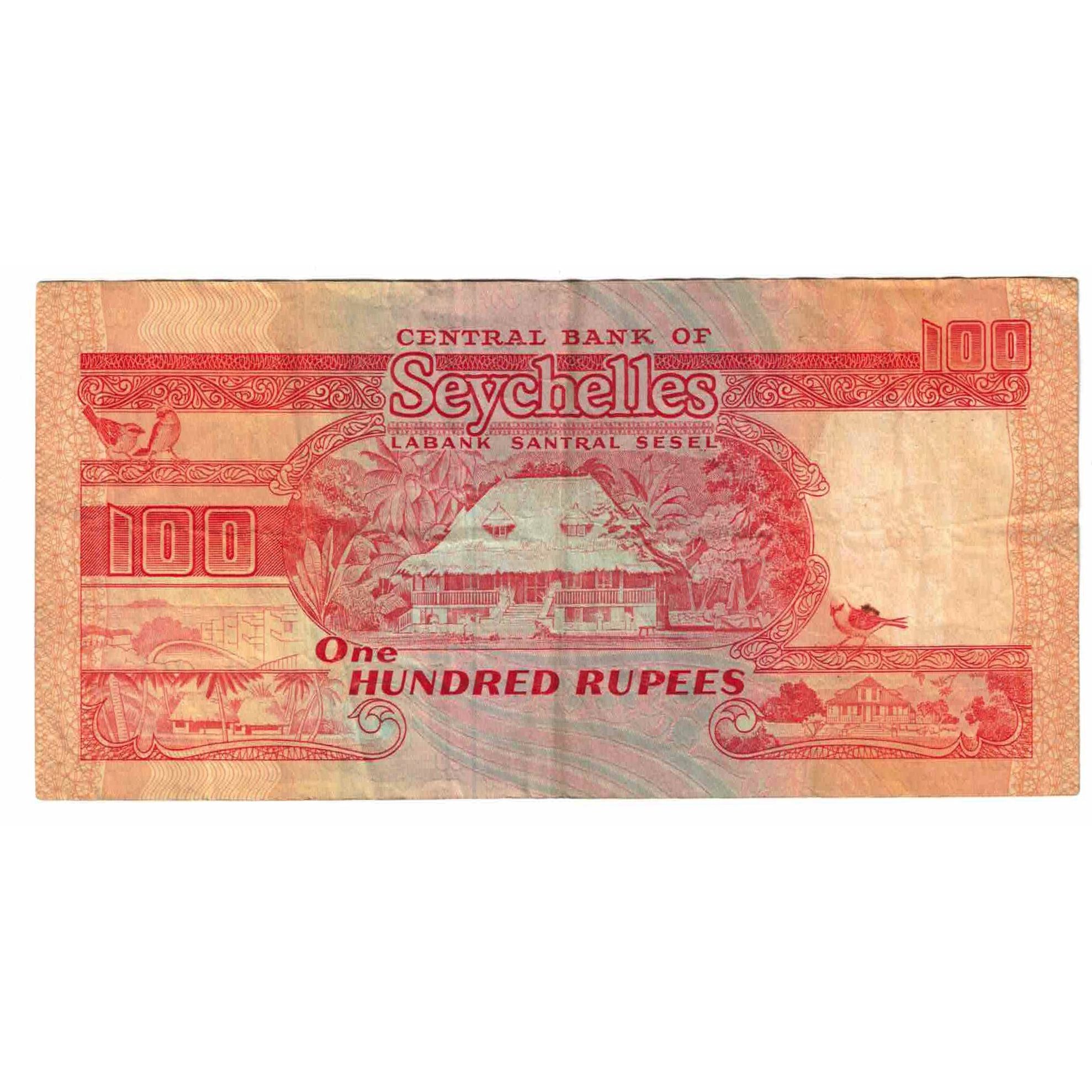 Banknot, Seszele, 100 Rupees, 1989, KM:35, EF(40-45)