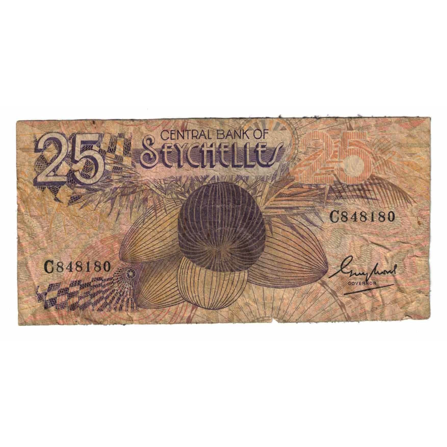 Banknote, Seychelles, 25 Rupees, Undated (1983), KM:29a, VF(20-25)